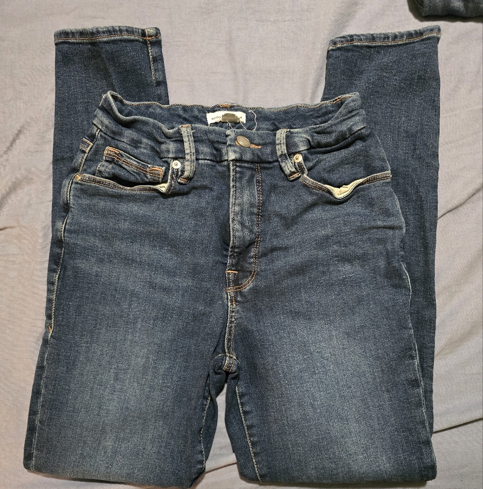 Good American Organic Cotton Blue Jeans